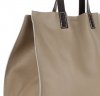 Praktyczne Torebki Skórzane 2 w 1 Shopper z Listonoszką firmy Genuine Leather Ziemista